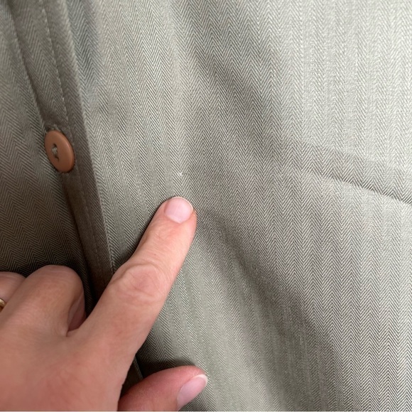 New Cafe Paradise Women’s Button Up Blouse Size 1X Green BNWT - Picture 3 of 4